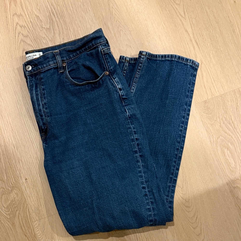 Abercrombie Dark Wash Straight Leg Jeans